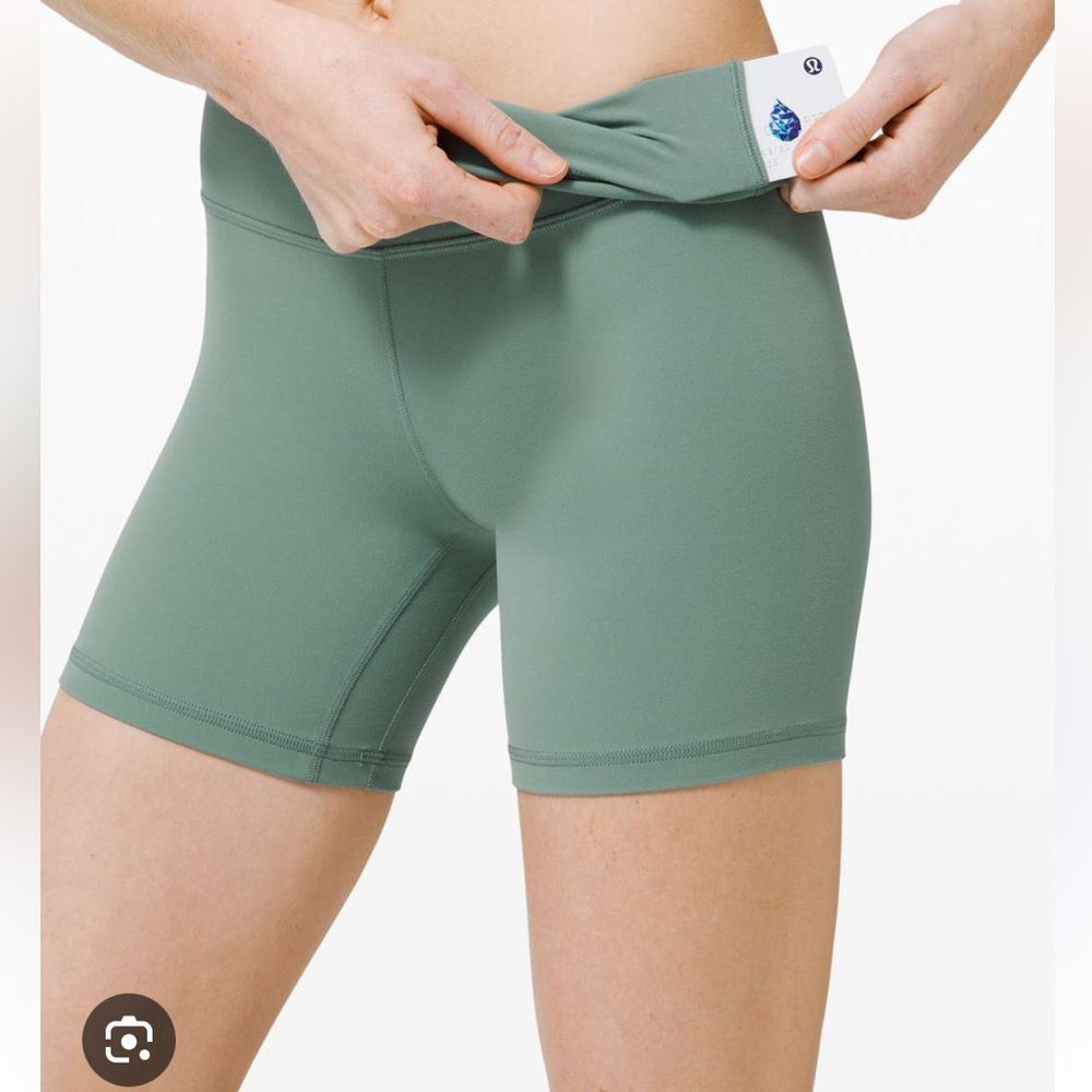 Lululemon Align Tidewater Teal bike short 6in size 6